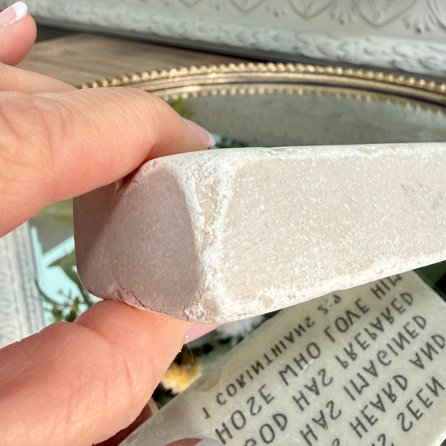 Scripture Stones | Proverbs 31:25 | Half Block