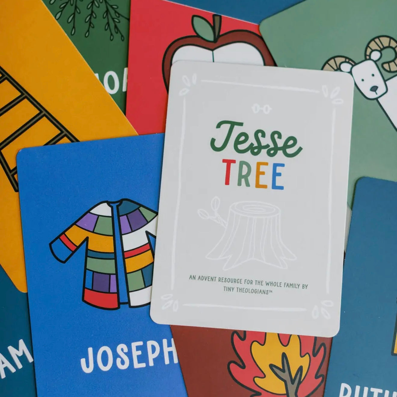 Tiny Theologians | Jesse Tree Ornaments + Cards Set