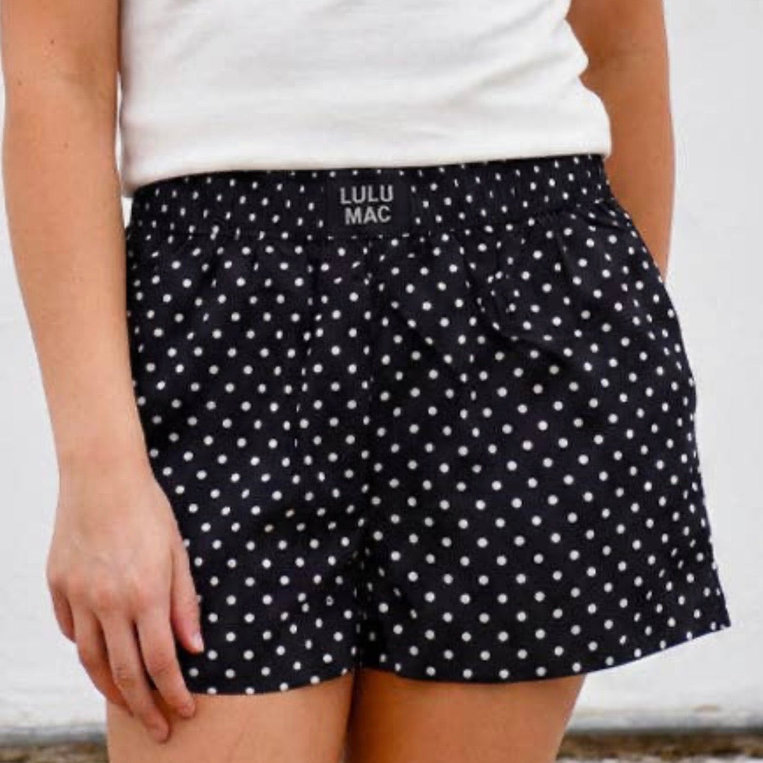 Lulu Mac Boxers | Black Dot