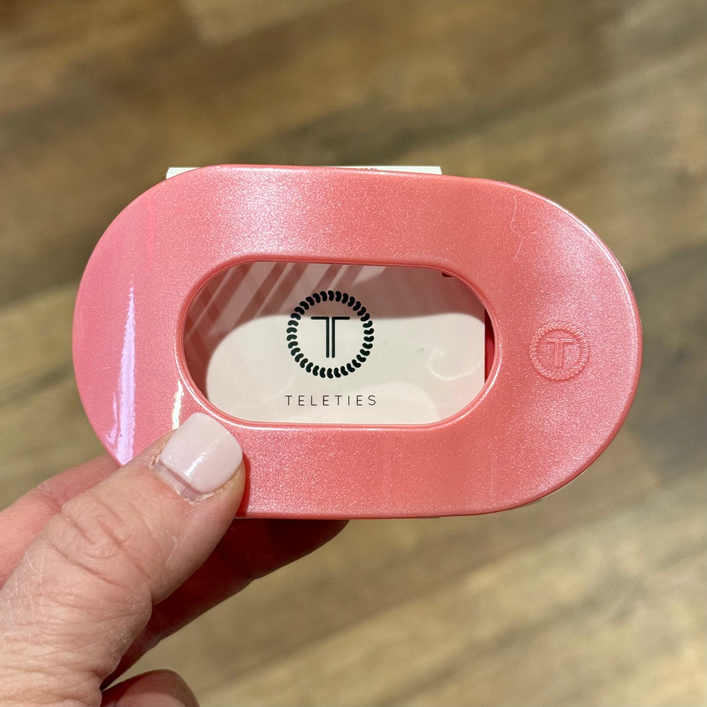 Teleties Flat Clip - Calming Coral
