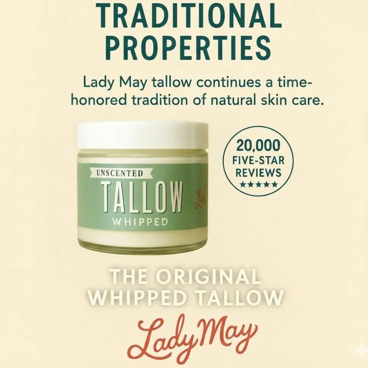 Tallow | Whipped Unscented 2oz