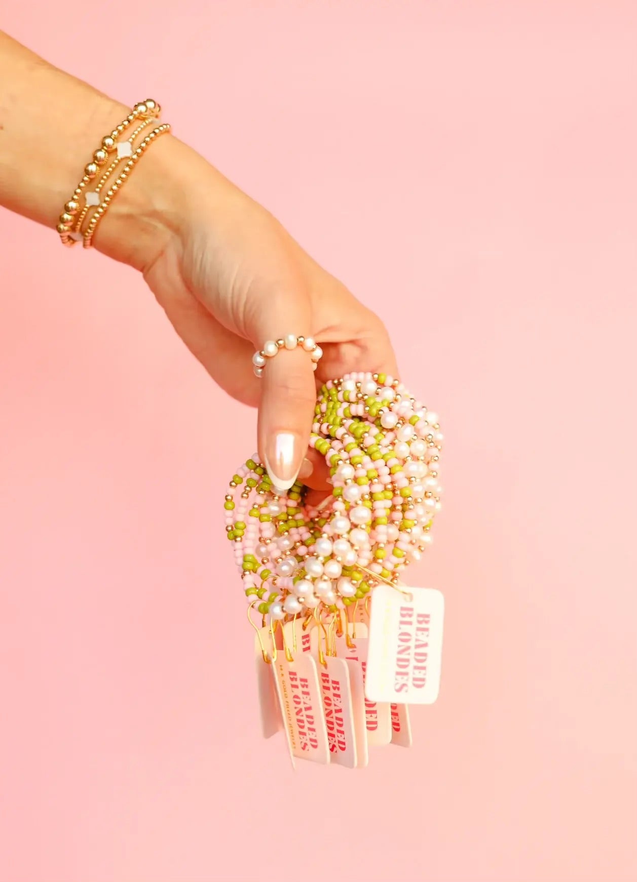 Beaded Blondes Ring | Coastal Pearl