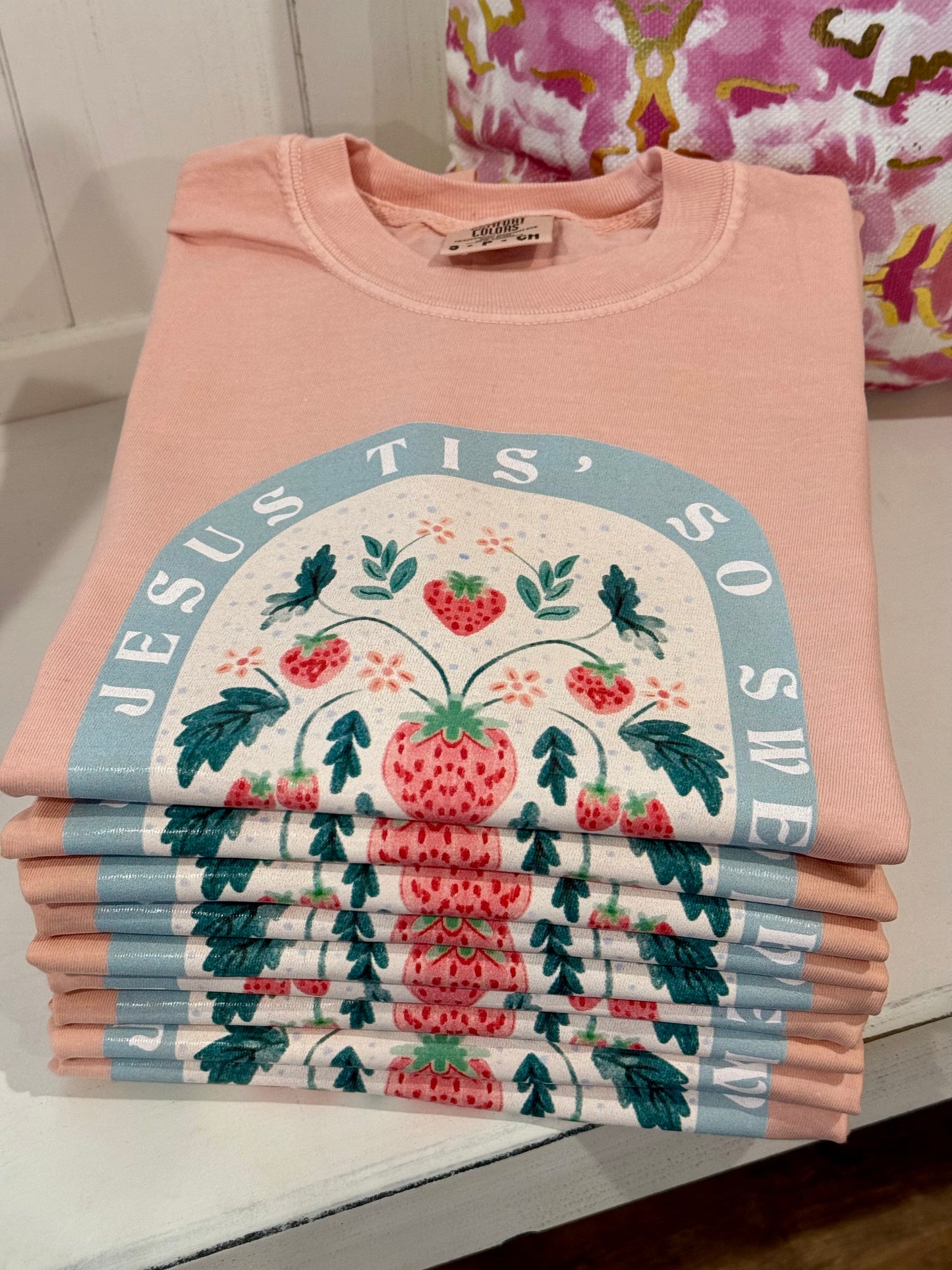Tis So Sweet - Short Sleeve Strawberry Tee