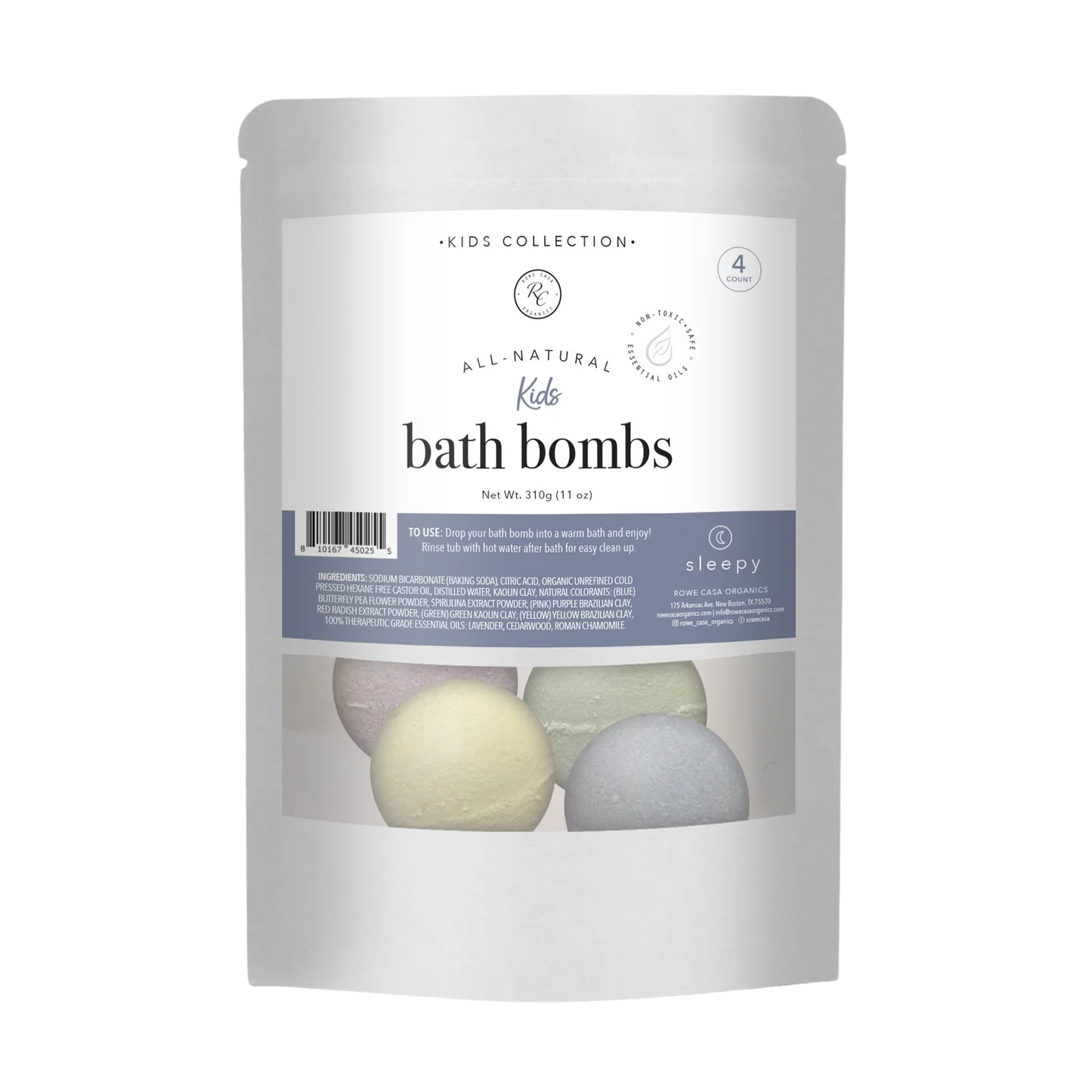 Rowe Casa Kids Bath Bombs | Sleepy