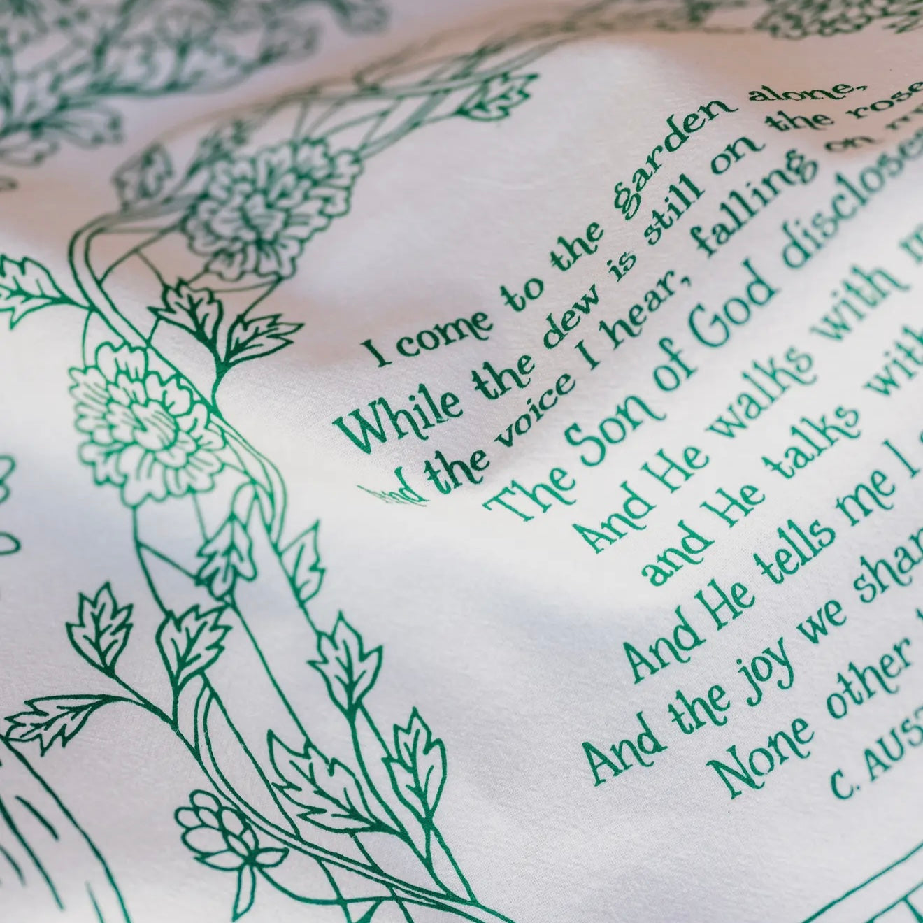 Hymn Tea Towel - In The Garden