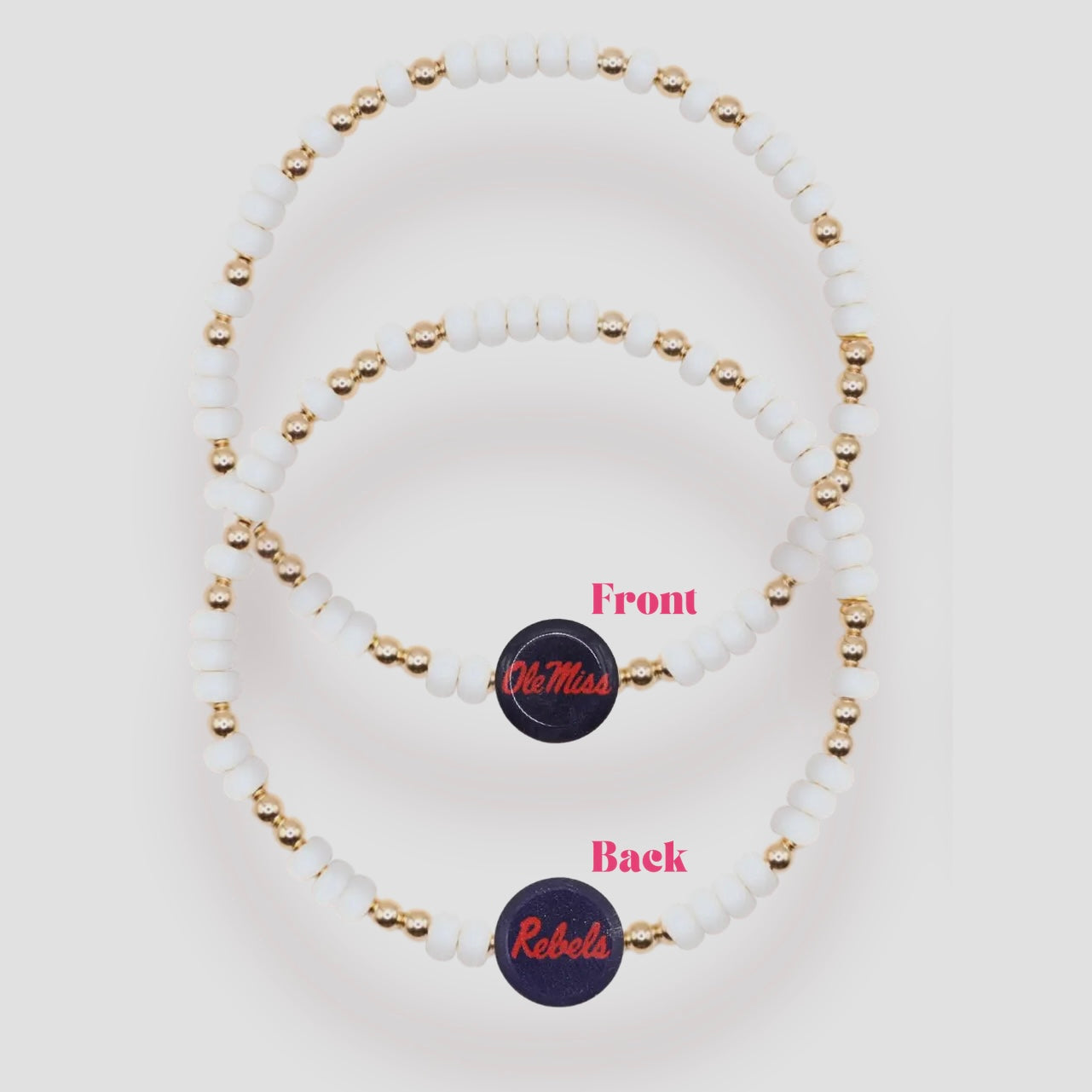*PREORDER* Bracelet - Ole Miss Logo Sprinkle | 6.75 inch