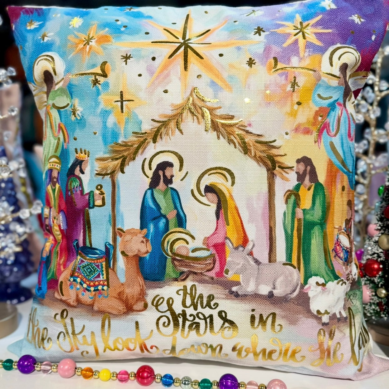 Pillow | Colorful Nativity