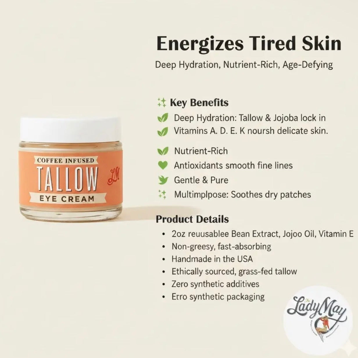 Tallow | Coffee-Infused Eye Cream