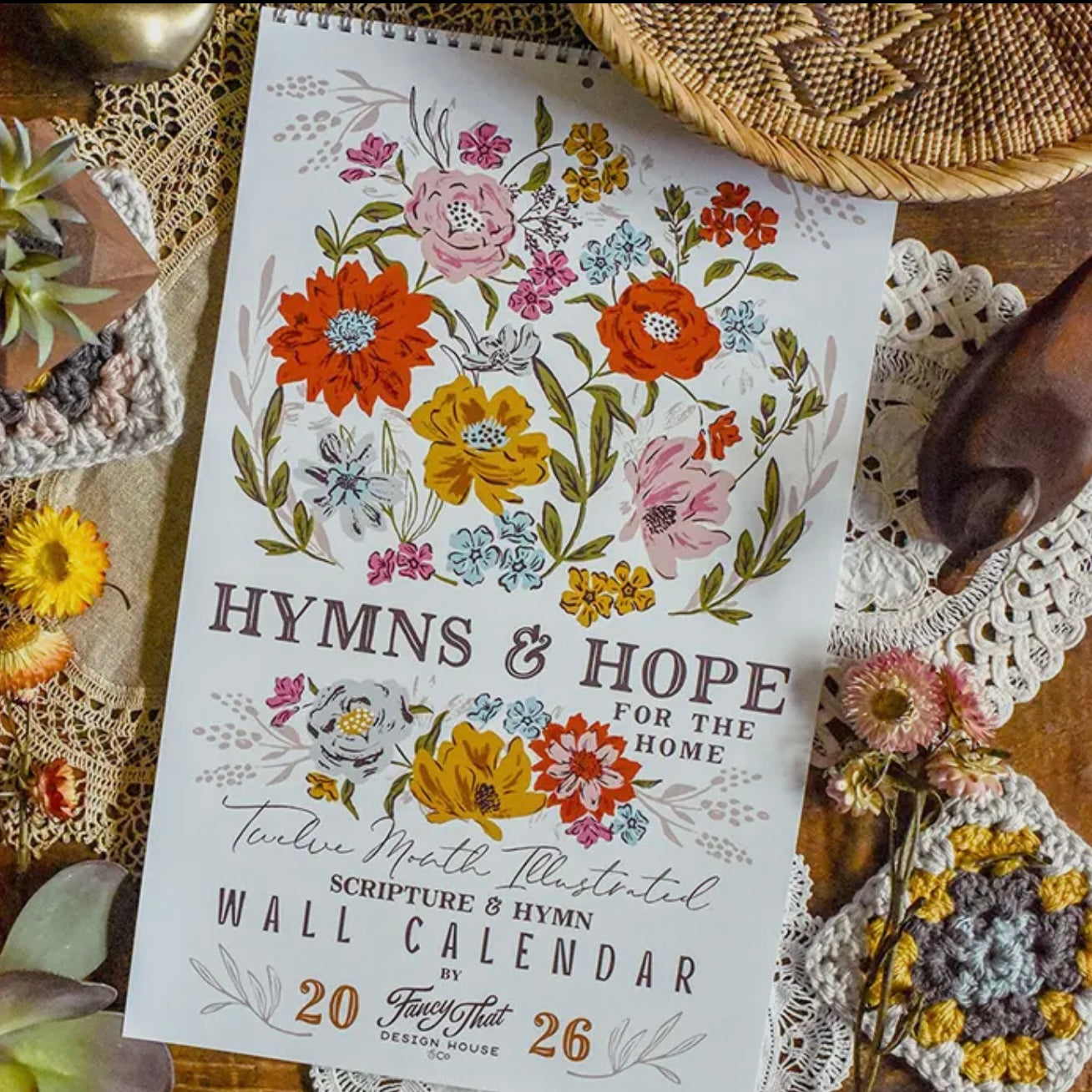 2026 Hymns & Hope Wall Calendar
