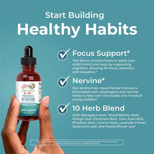 Mary Ruth’s Organic Kids Focus & Attention Liquid Drops