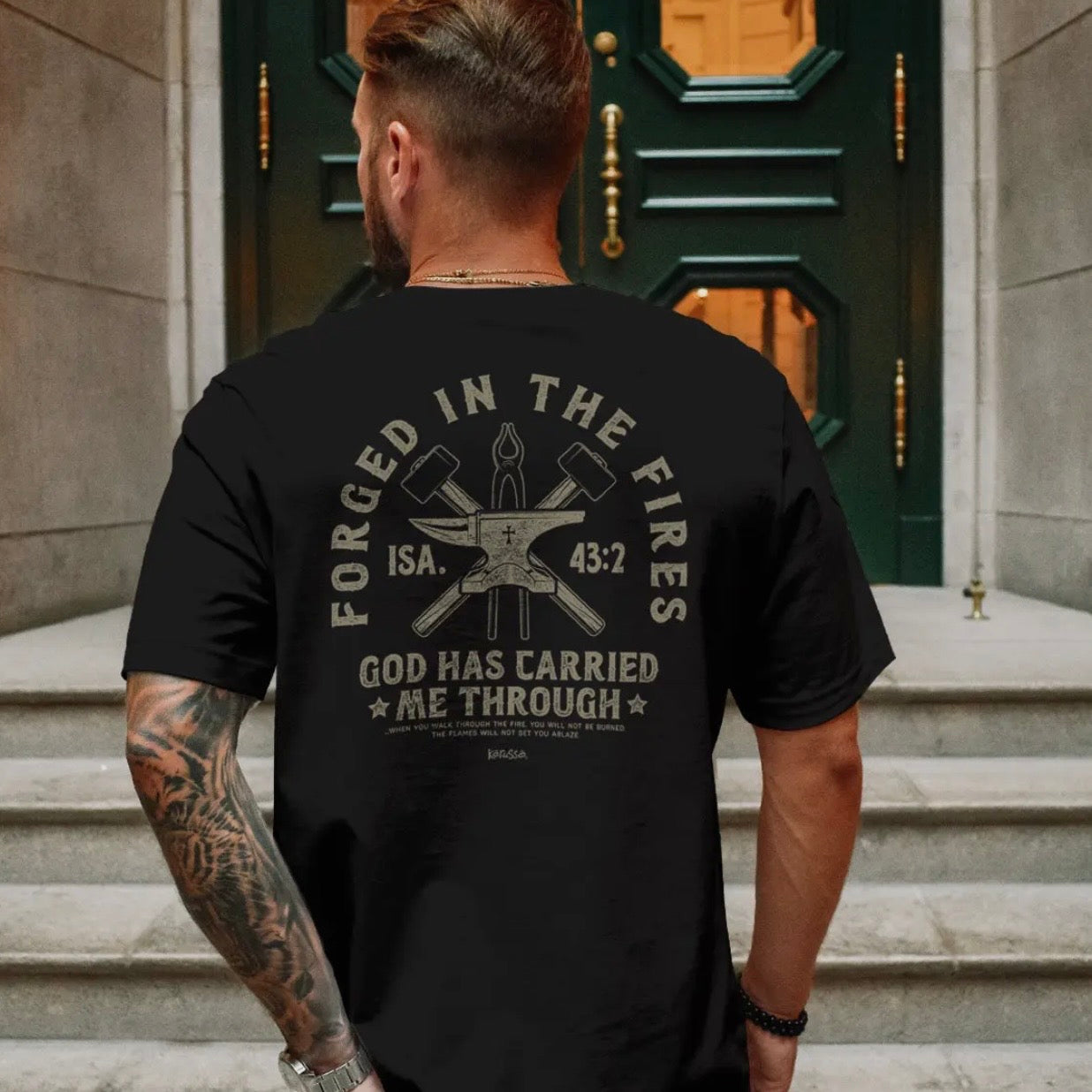 Christian Men’s Tee | Forged in Fires