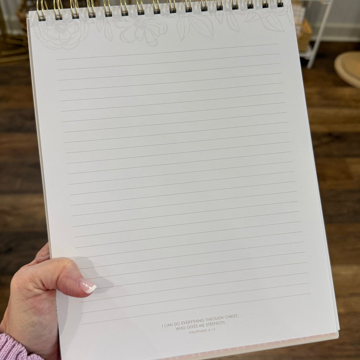 Wirebound Notepad | He Will Cover You