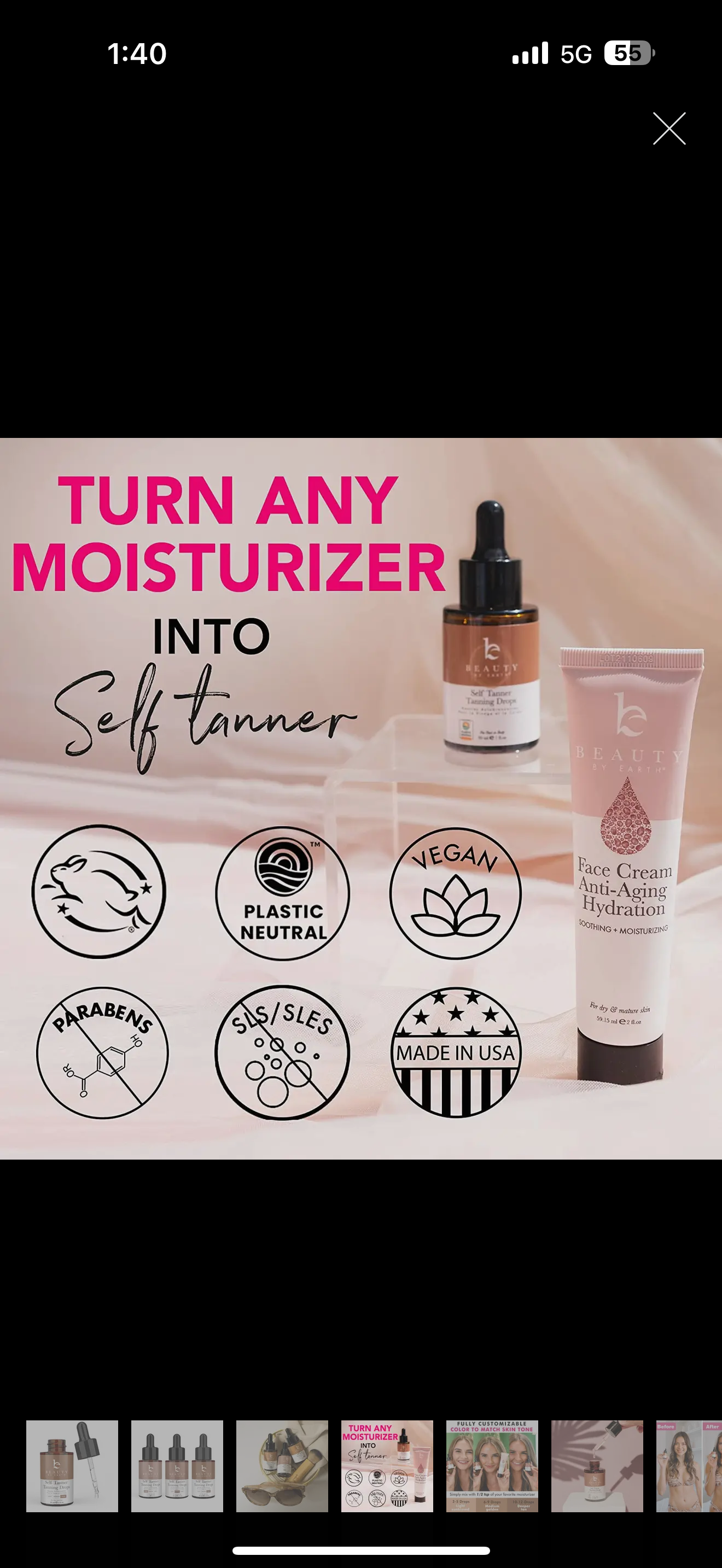 Beauty By Earth Self Tanner Drops | Medium