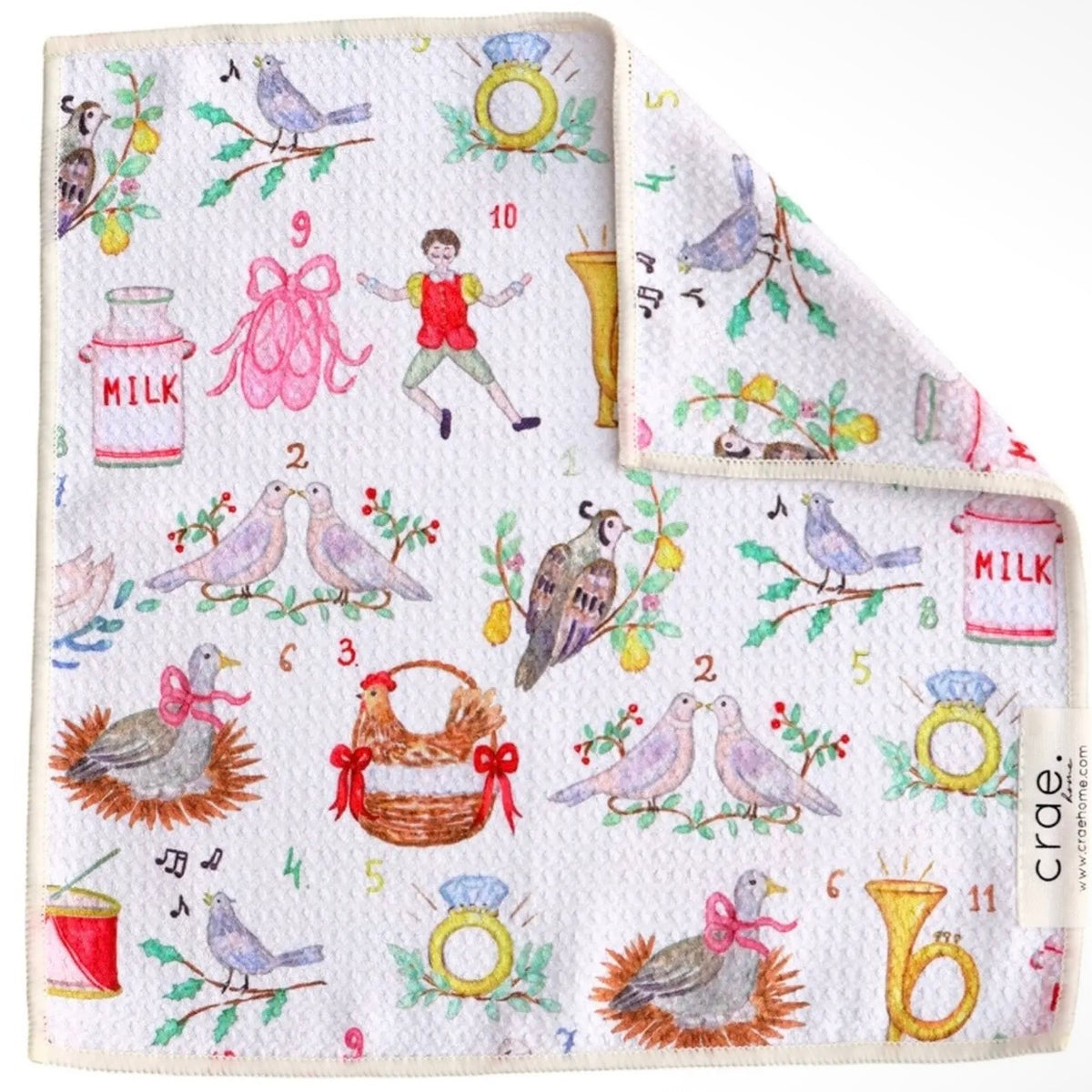 Double-Sided
Hand Towel & Washcloth Bundle | 12 Days of Christmas