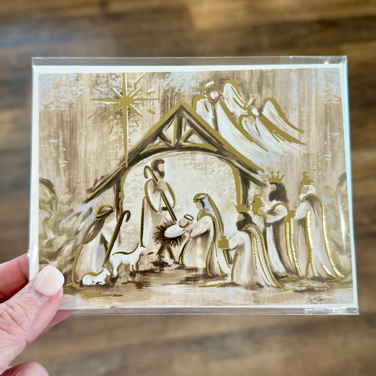 Notecard | Golden Nativity