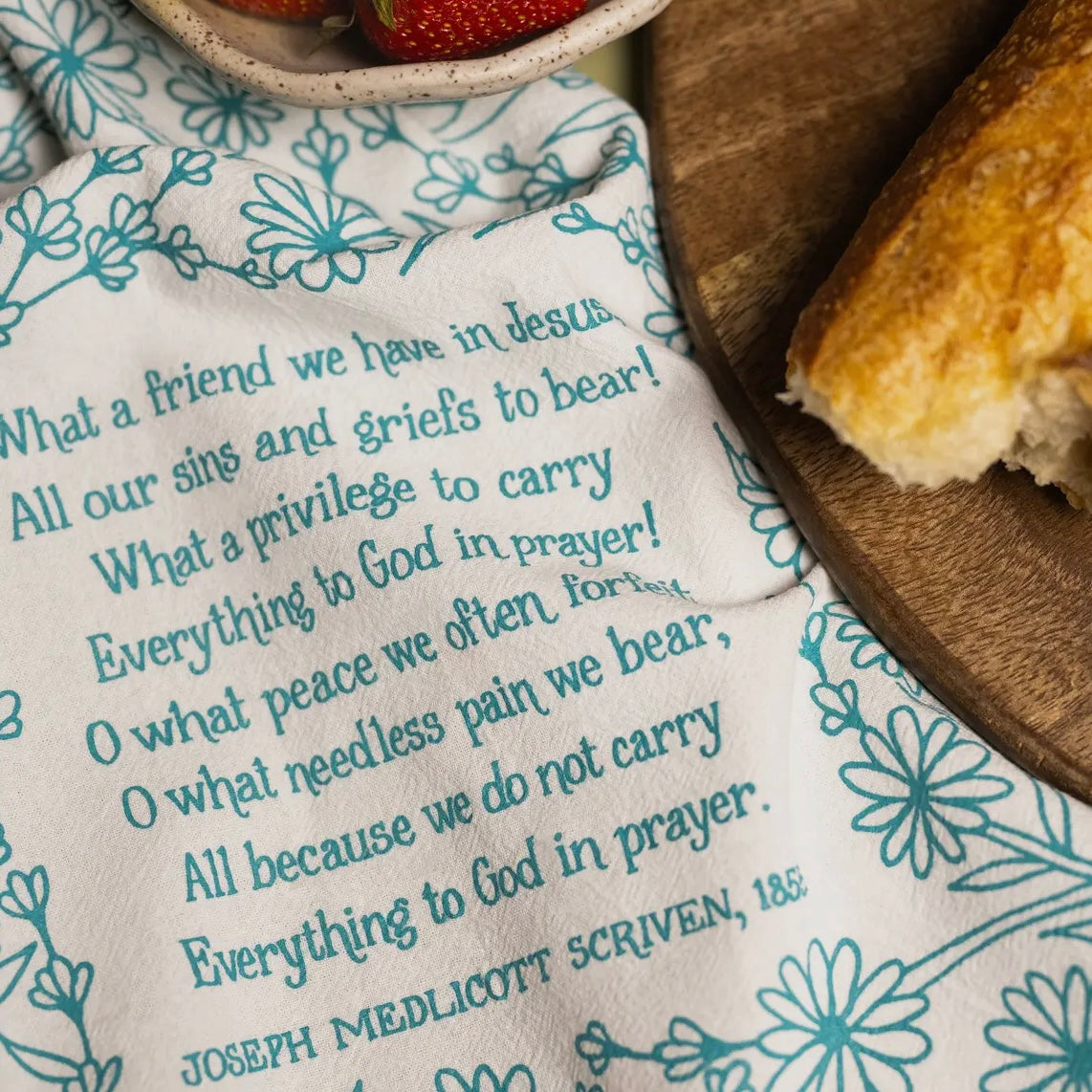 Hymn Tea Towel - What A Friend