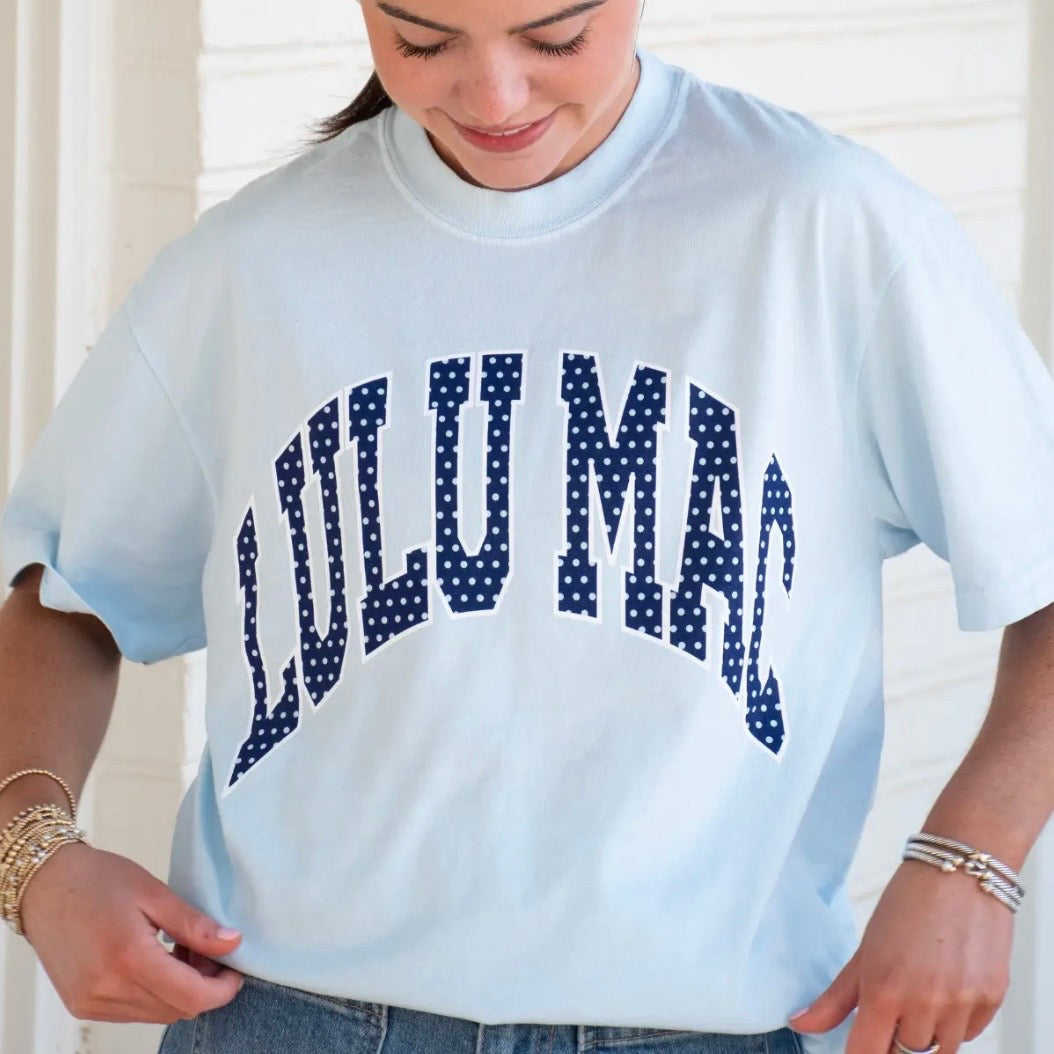 Lulu Mac Tee | Chambray Polka Dot