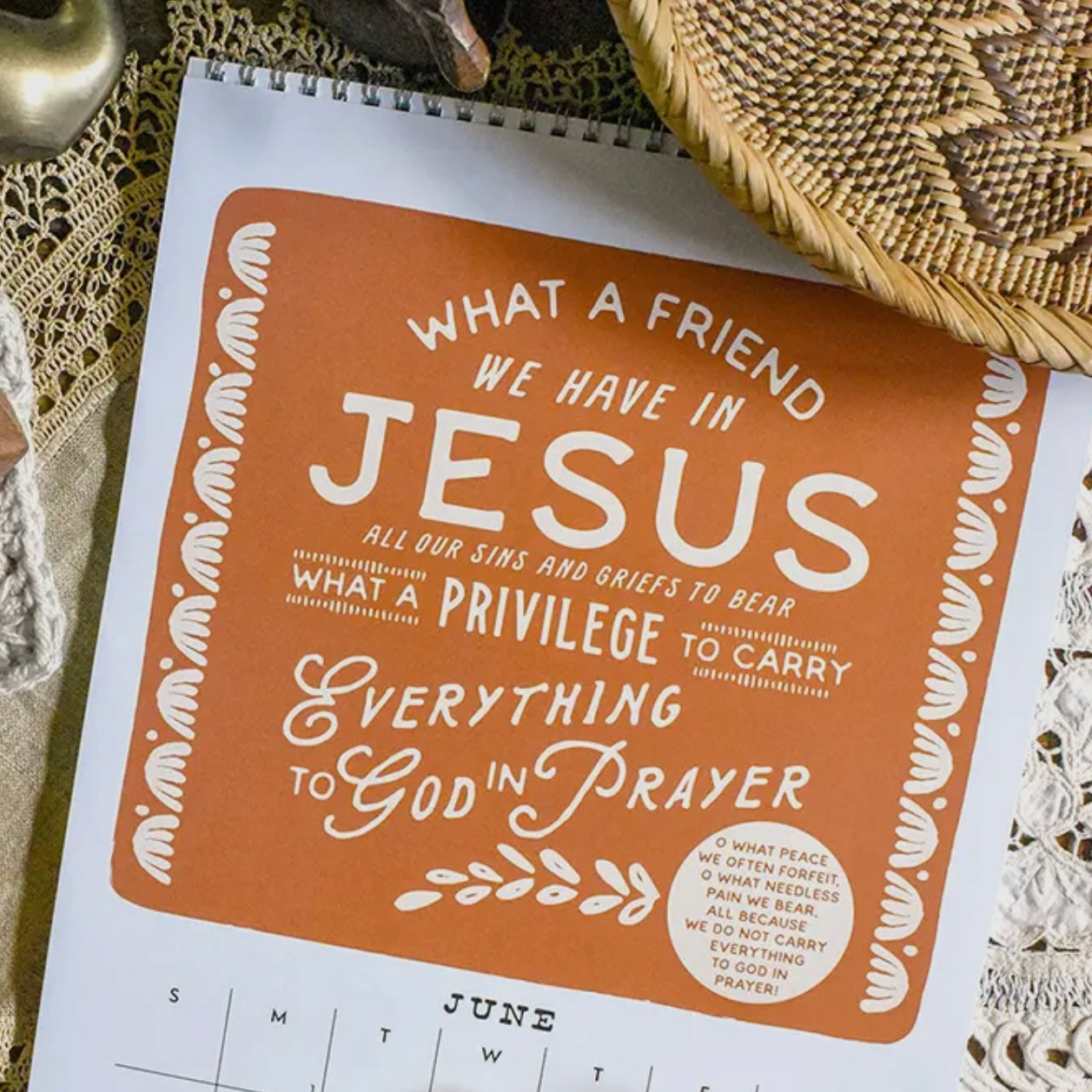 2026 Hymns & Hope Wall Calendar
