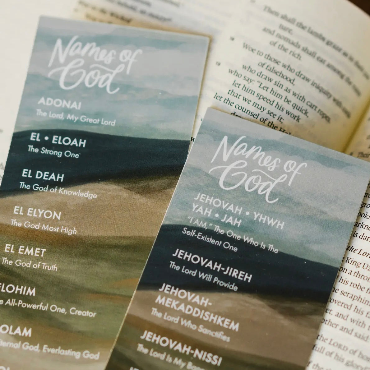 Bookmark - Names Of God