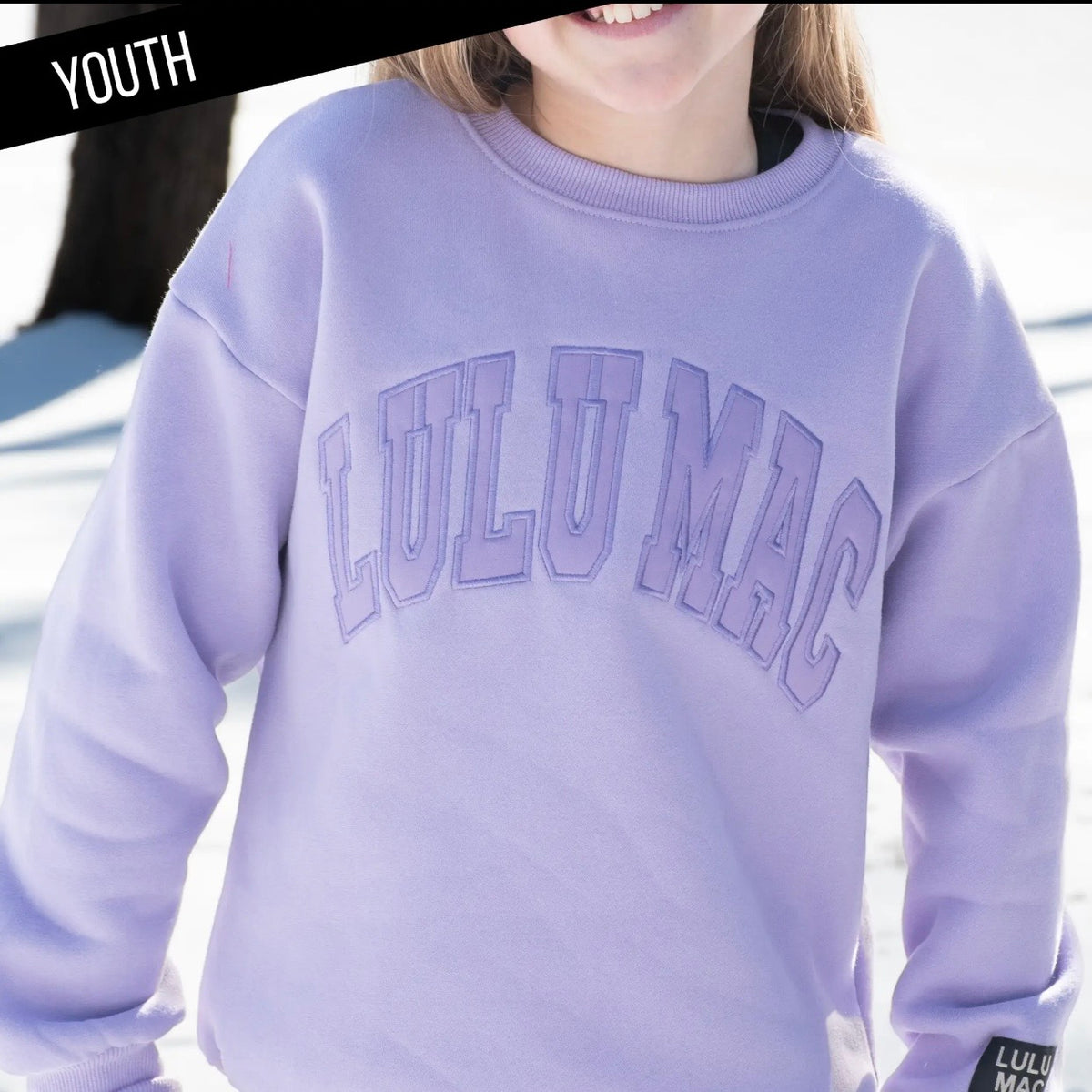 Lulu Mac Youth Sweatshirt | Lavender
