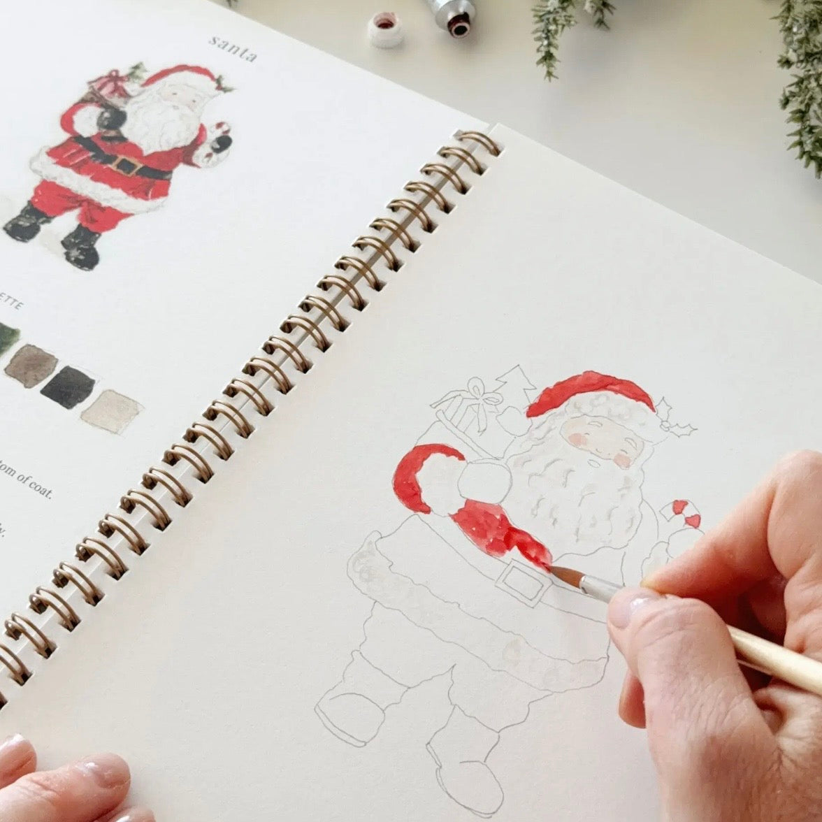 Watercolor Workbook | Classic Christmas