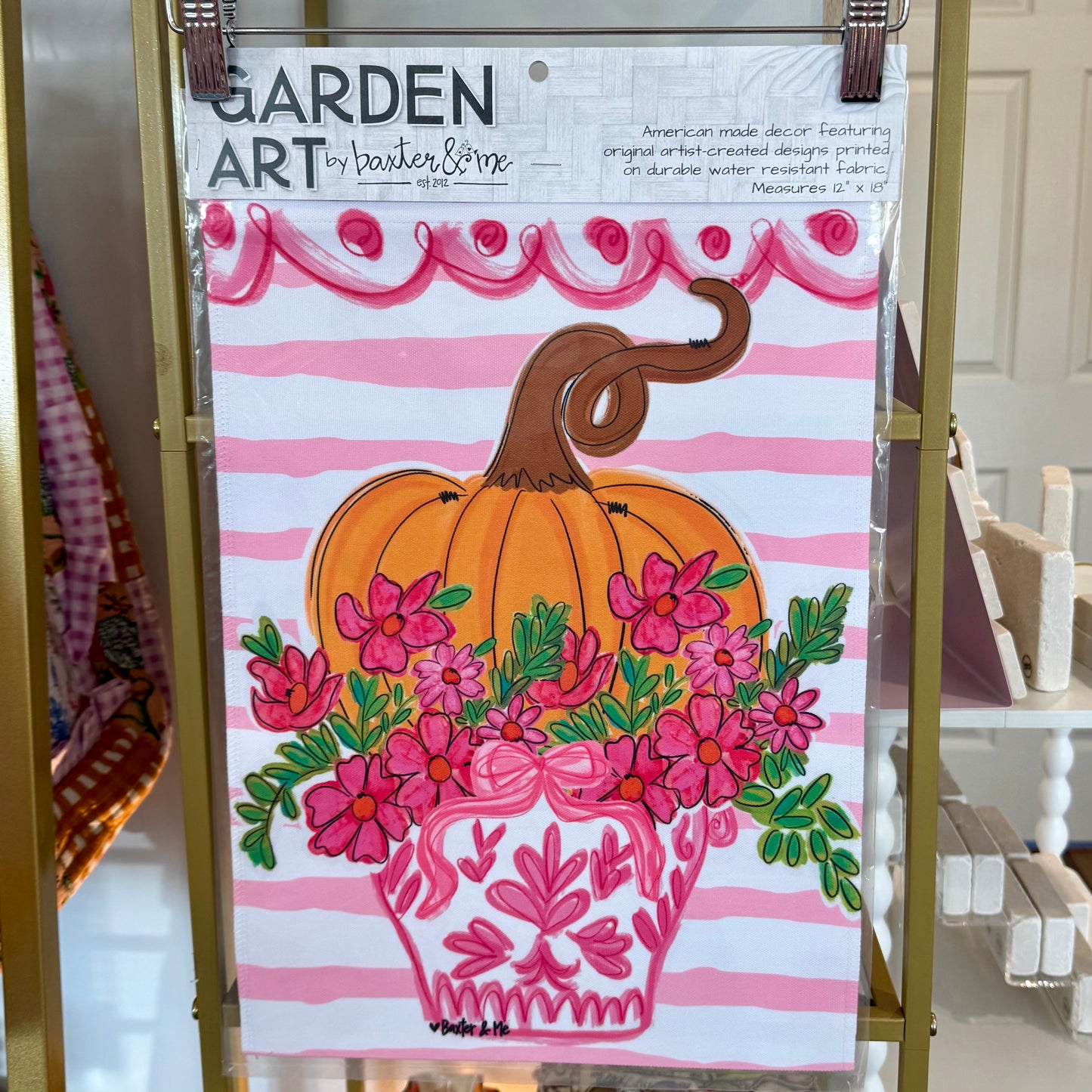 Garden Flag | Pink Pumpkin