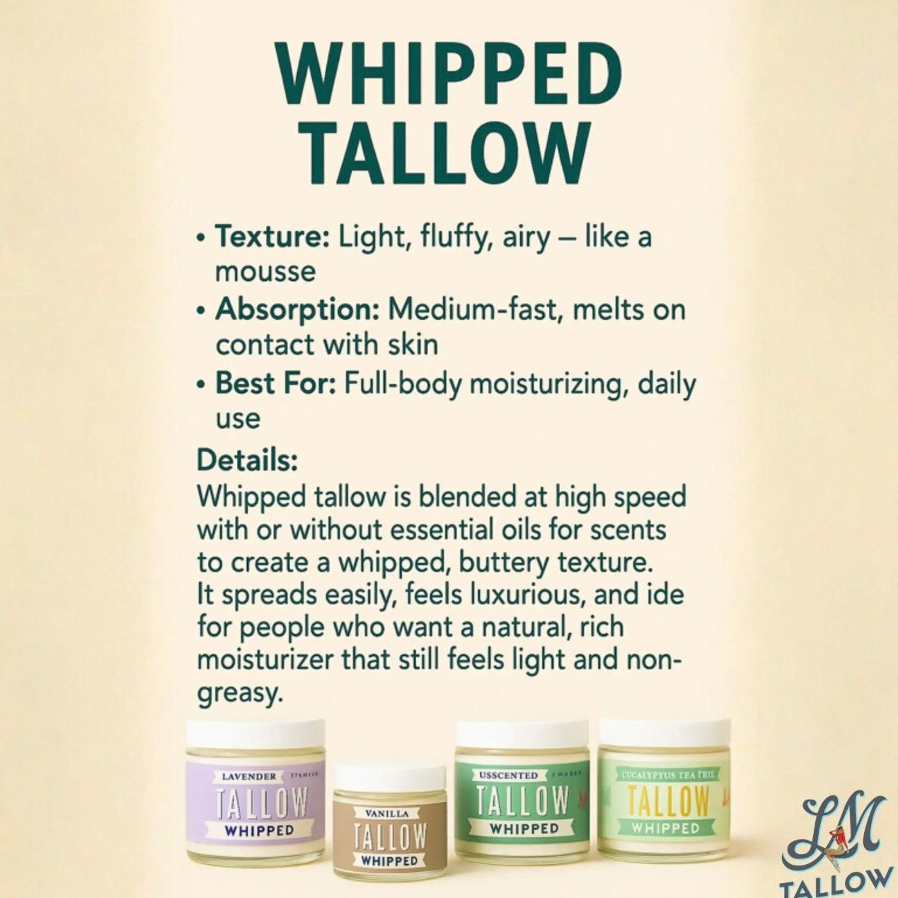 Tallow | Whipped Eucalyptus Tea Tree 9oz