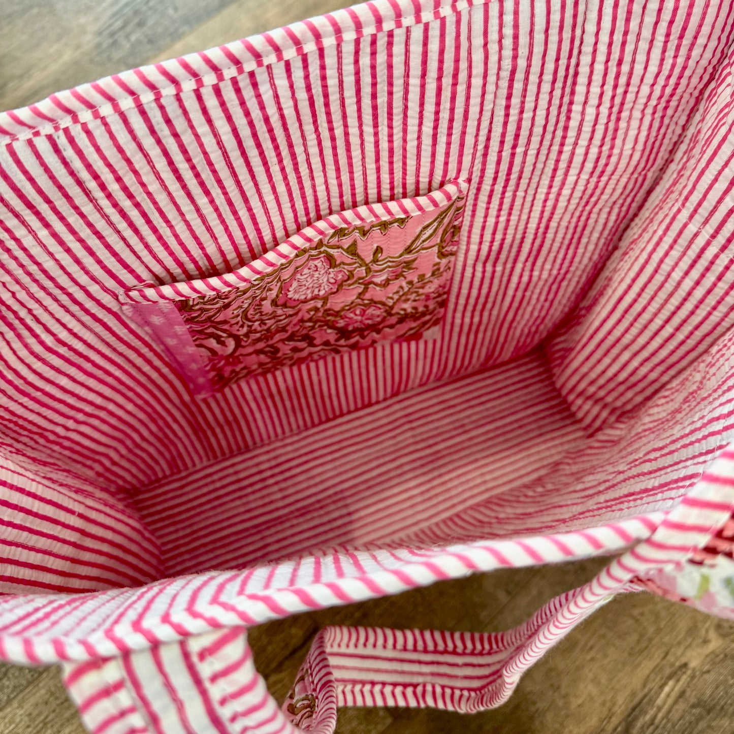 Heart of Grace Pink City Quilted Tote