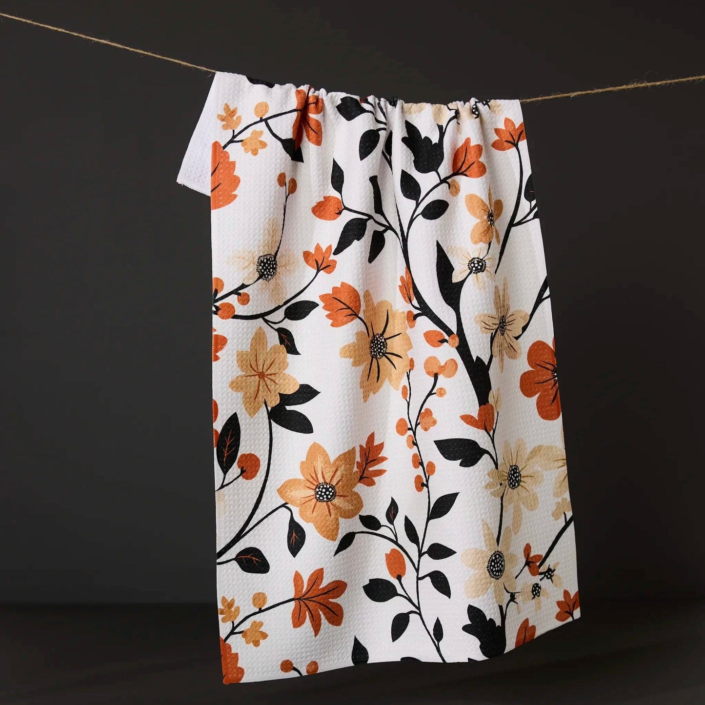 Geometry Dish Towel | Spiced Florals