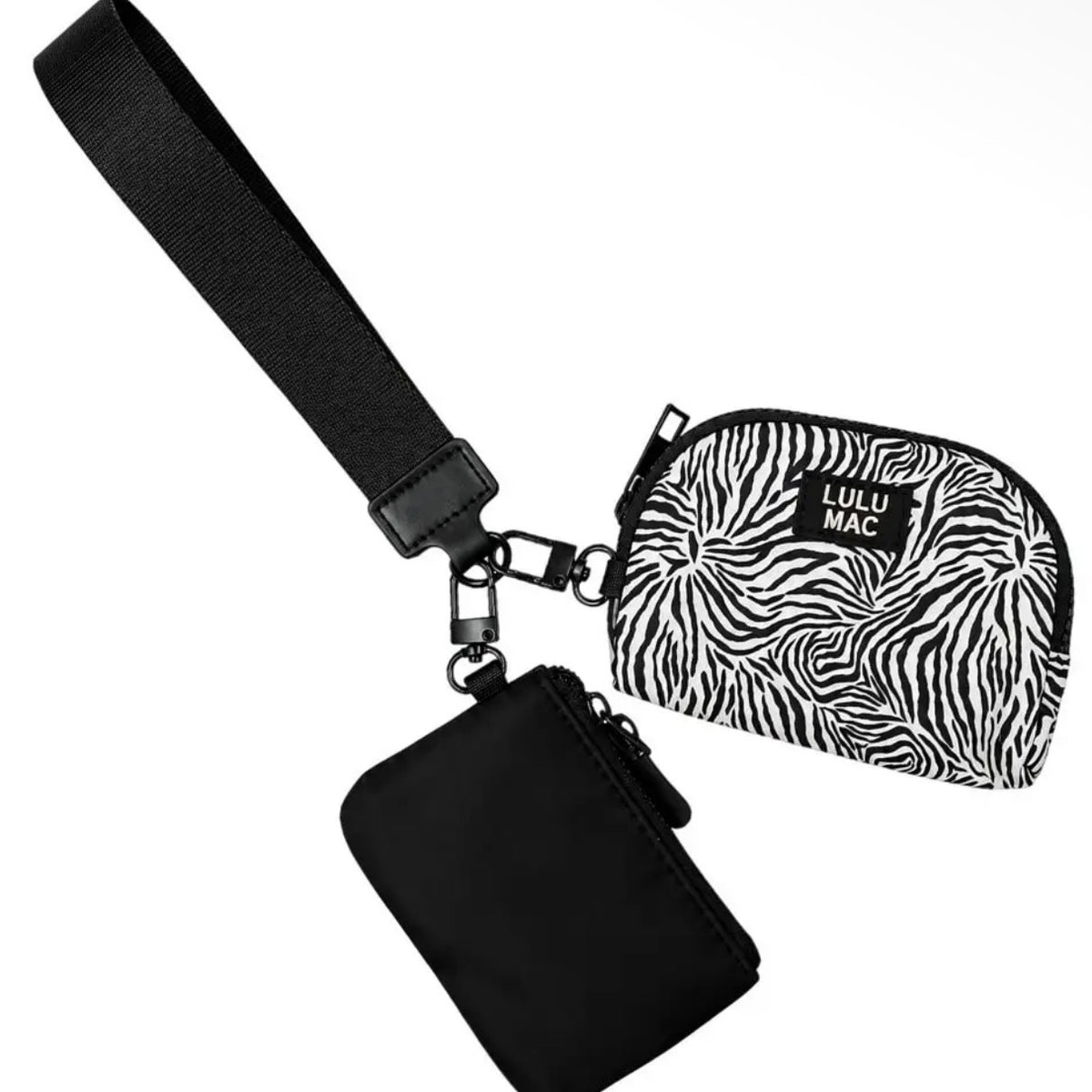 Lulu Mac Pouch Wristlet | Zebra