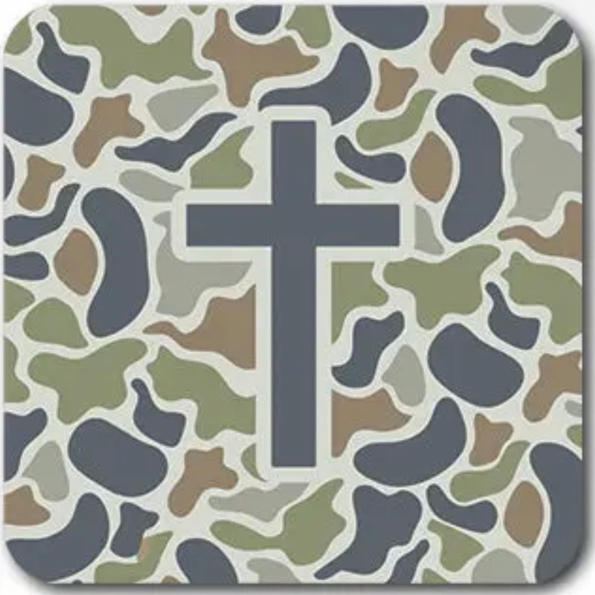 Tap To Pray Vinyl Sticker | Moss Camo