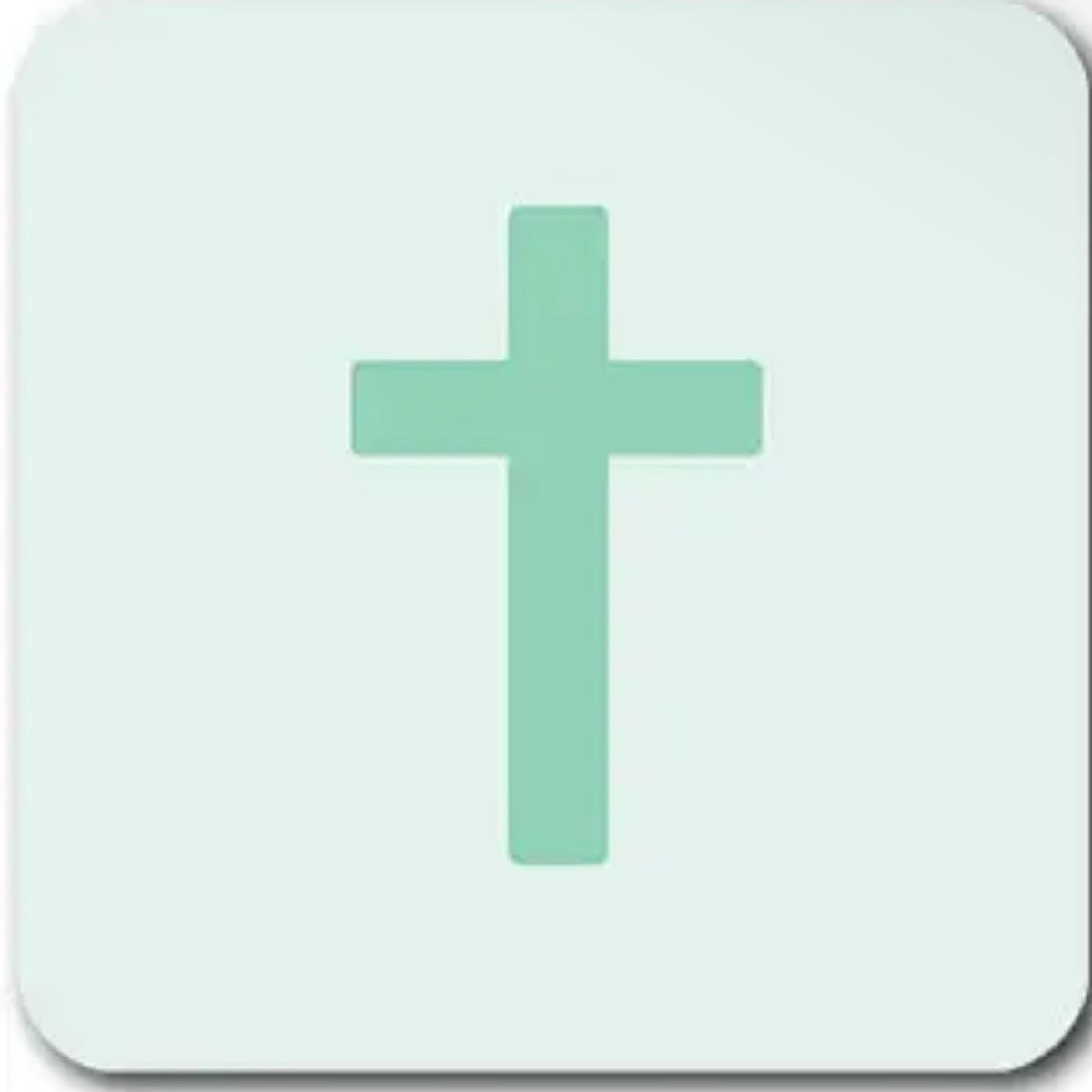 Tap To Pray Vinyl Sticker | Mint Cross