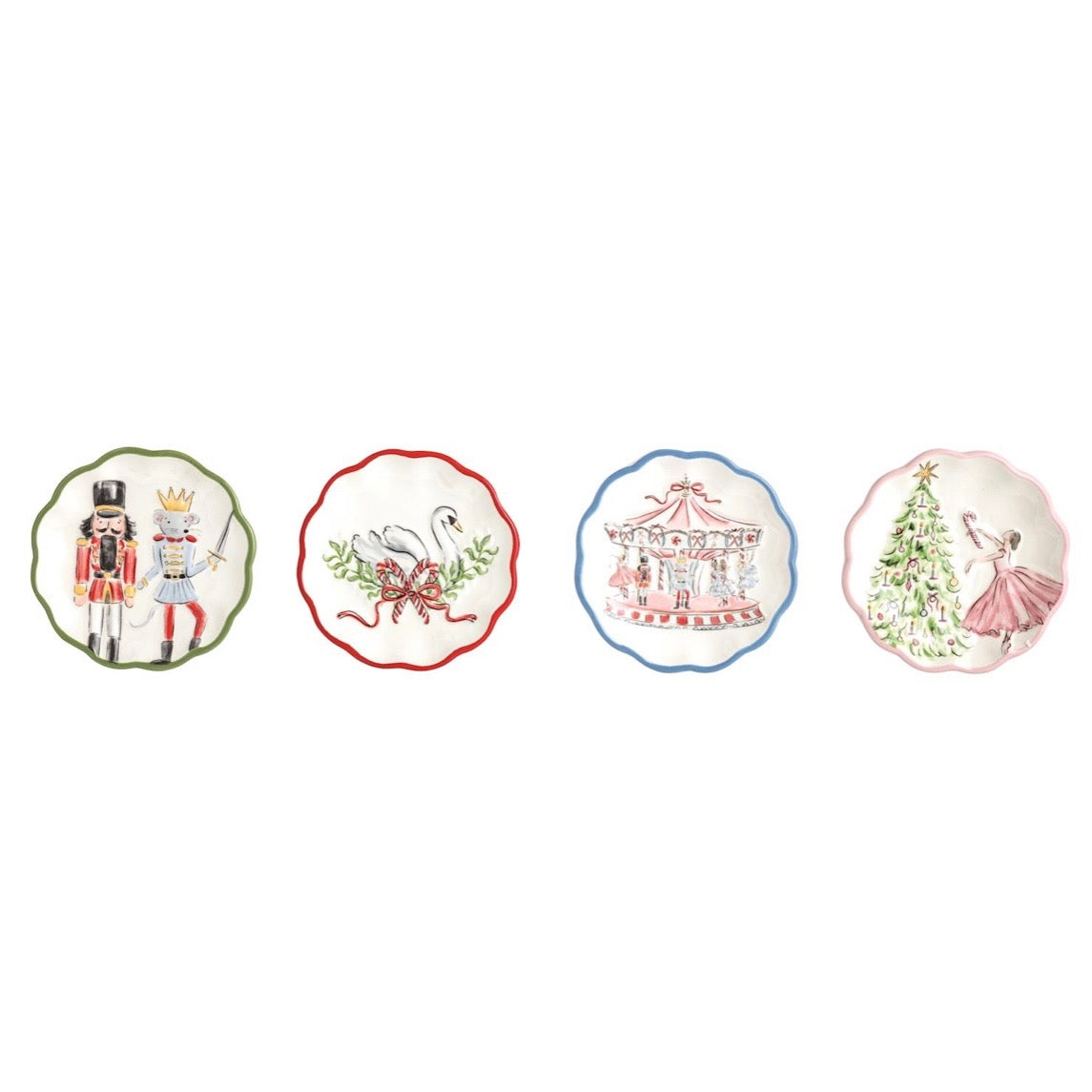 Nutcracker Tidbit Plates | Assorted