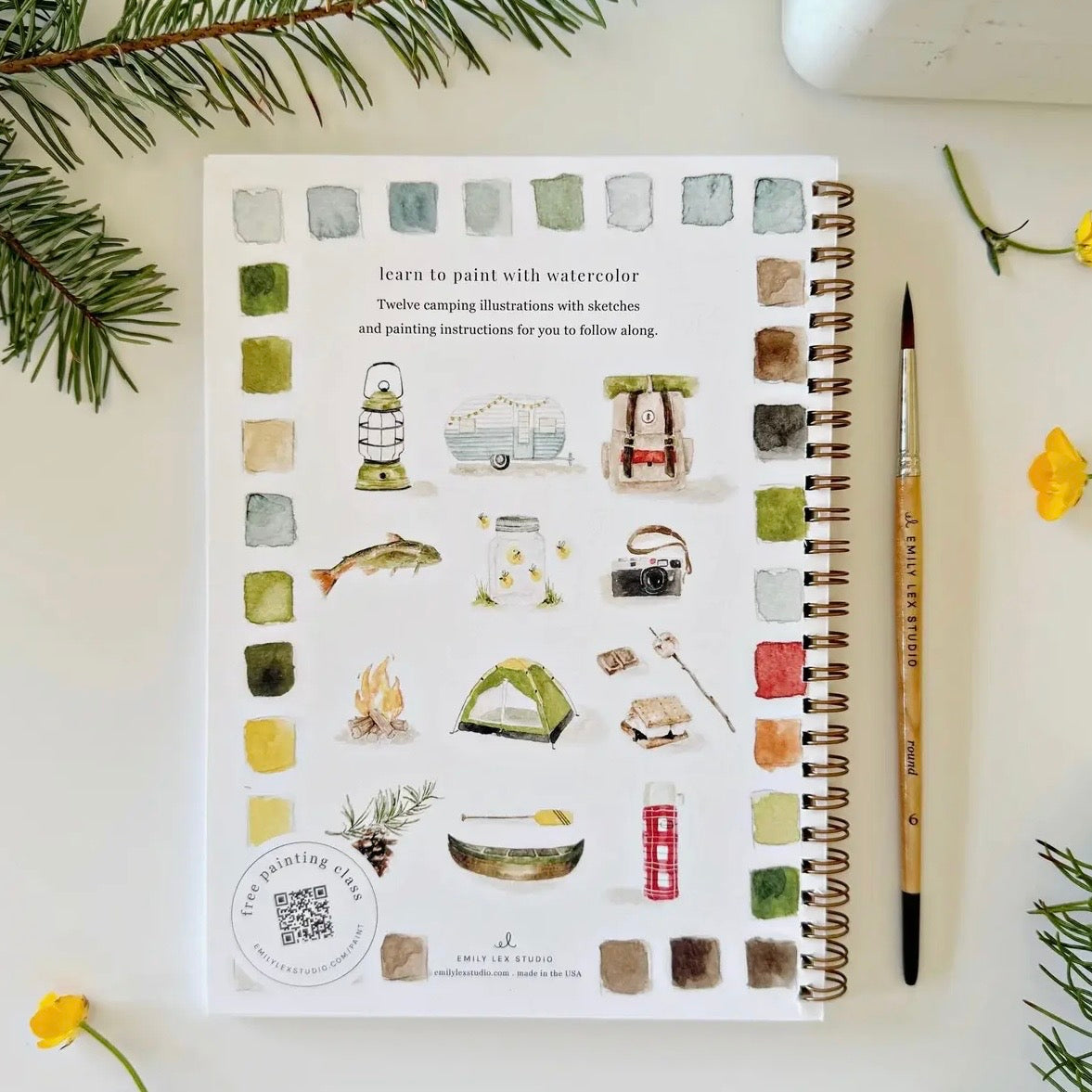 Watercolor Workbook | Camping