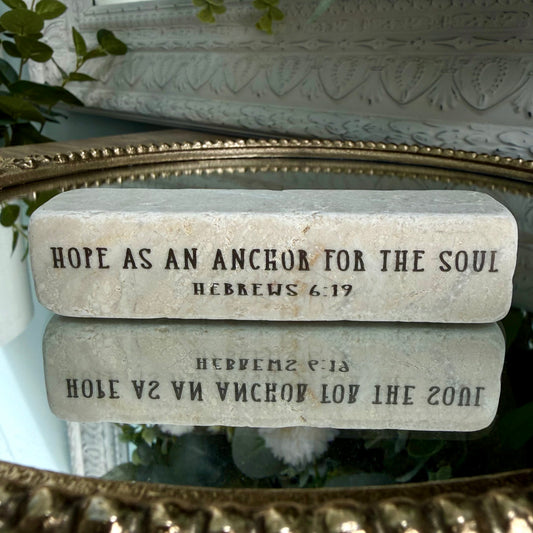 Scripture Stones | Hope Is An Anchor | Quarter