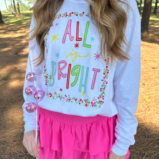 All Is Bright Christmas Tee