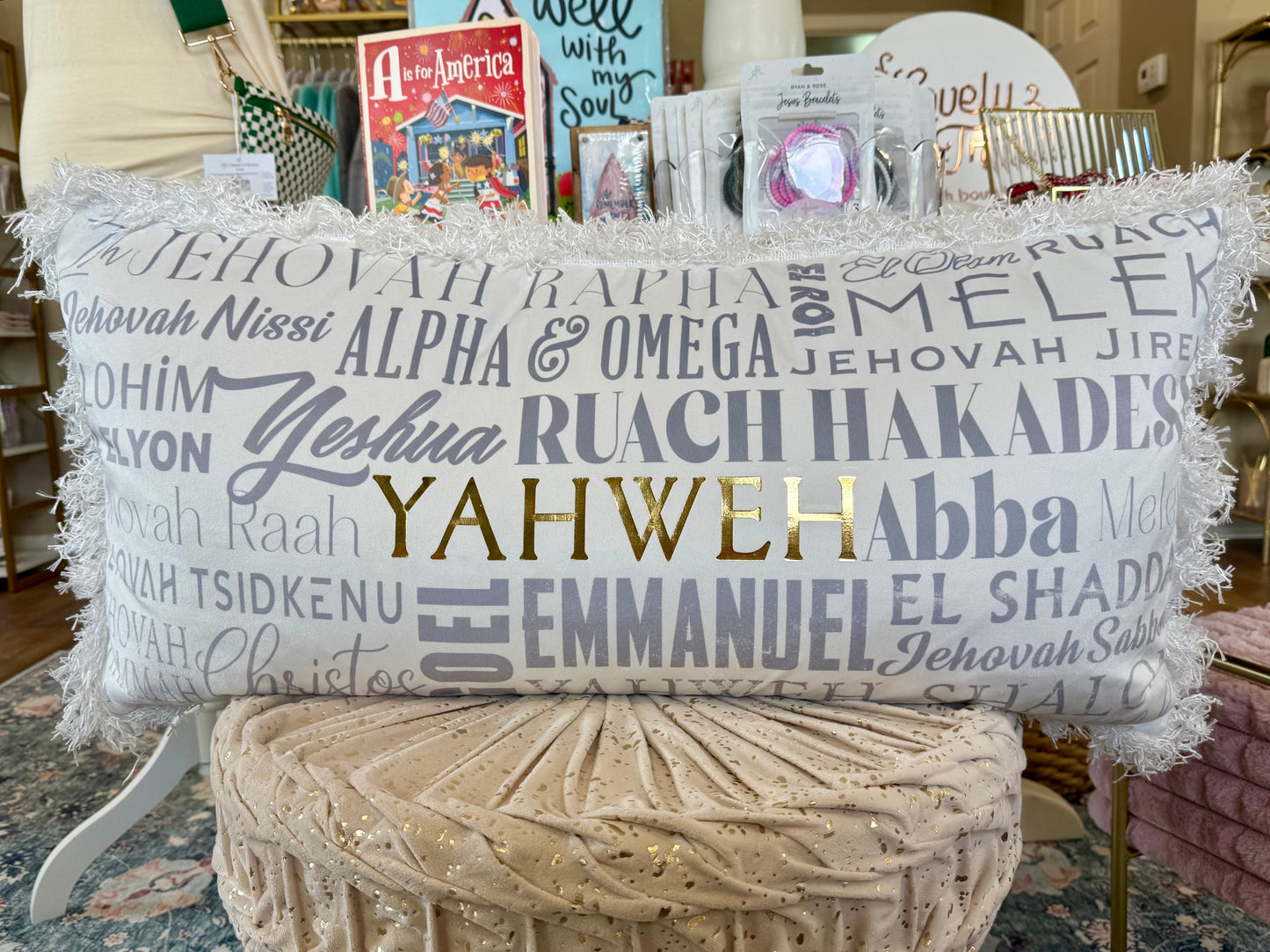 Pillow - Velvet Names of God