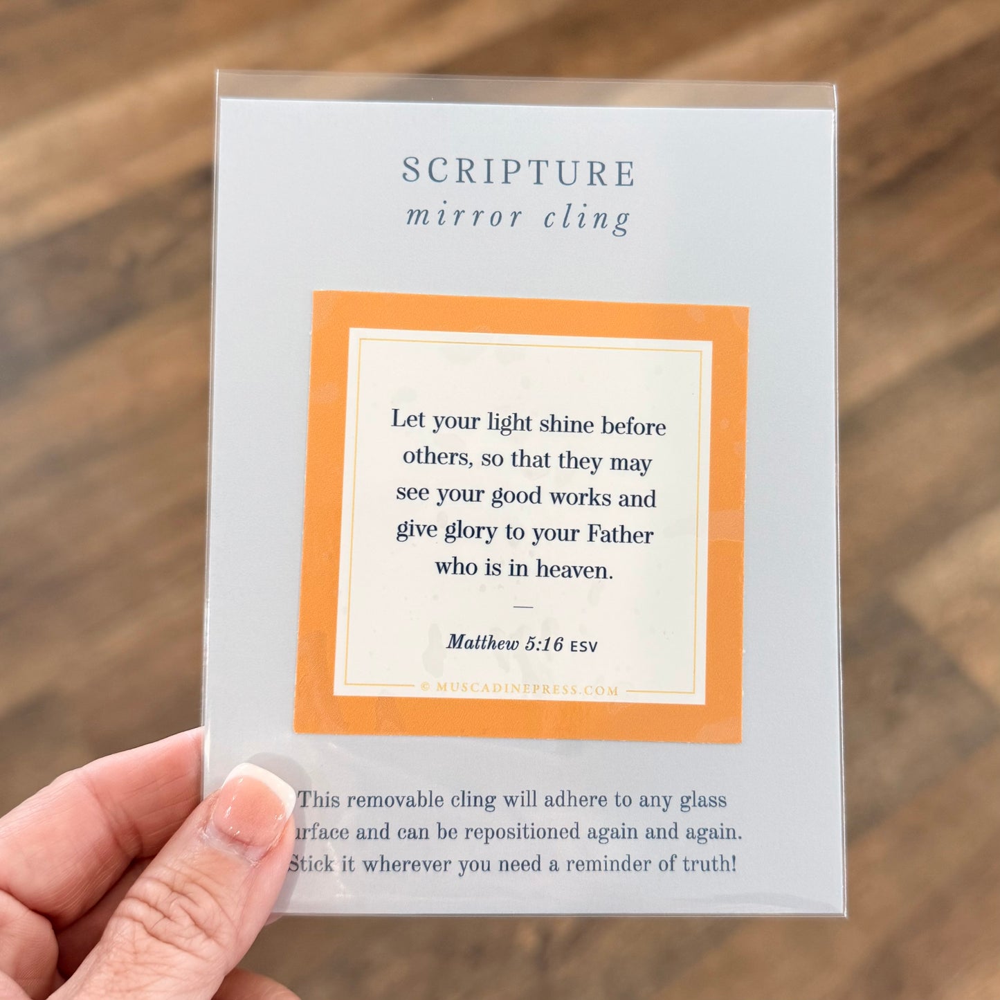 Scripture Cling | Let Your Light Shine