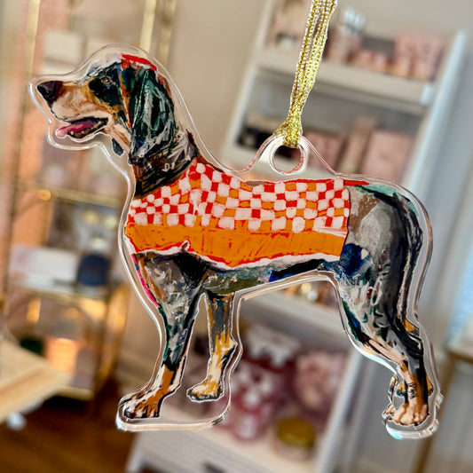 Acrylic Tennessee Gameday Dog Ornament