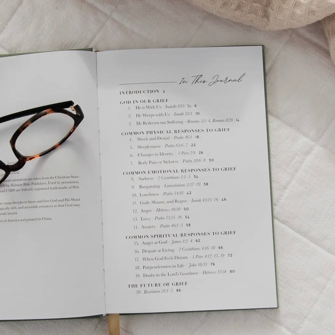Praying Scripture For Grief and Loss Journal