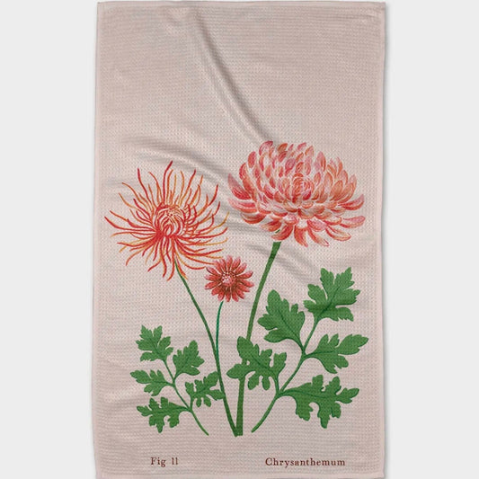 Geometry Dish Towel | November Chrysanthemum