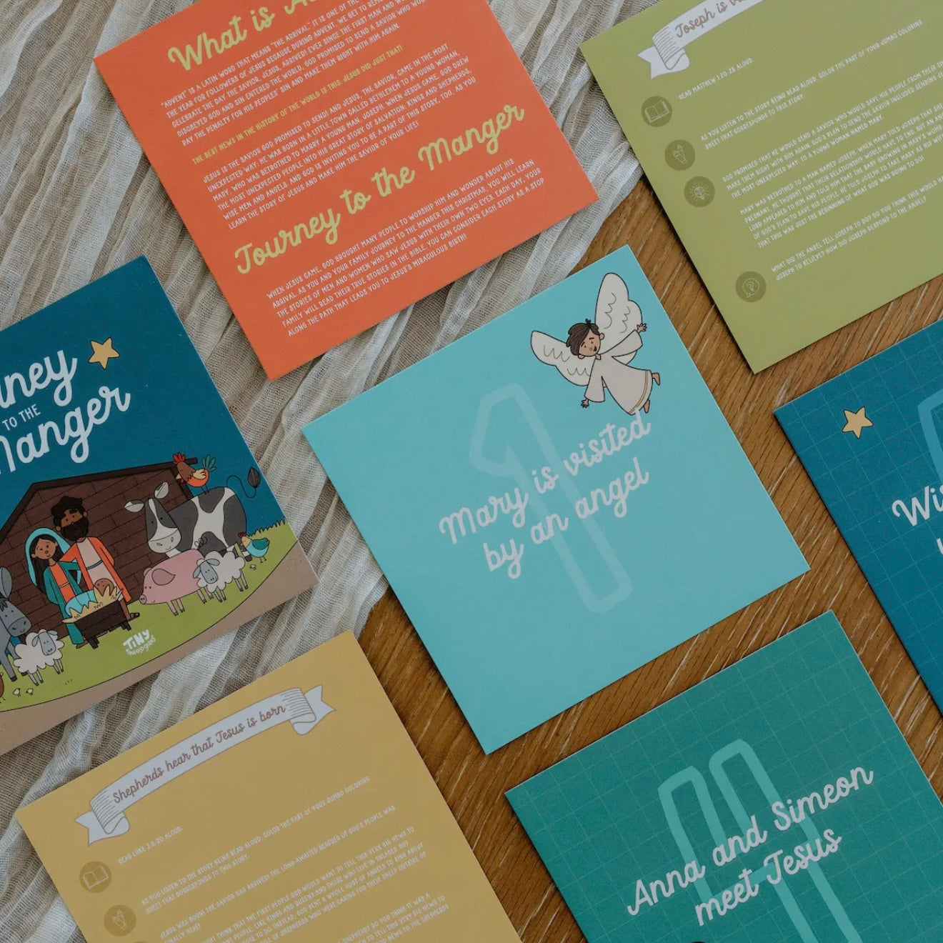 Tiny Theologians | Journey To the Manger Card Set