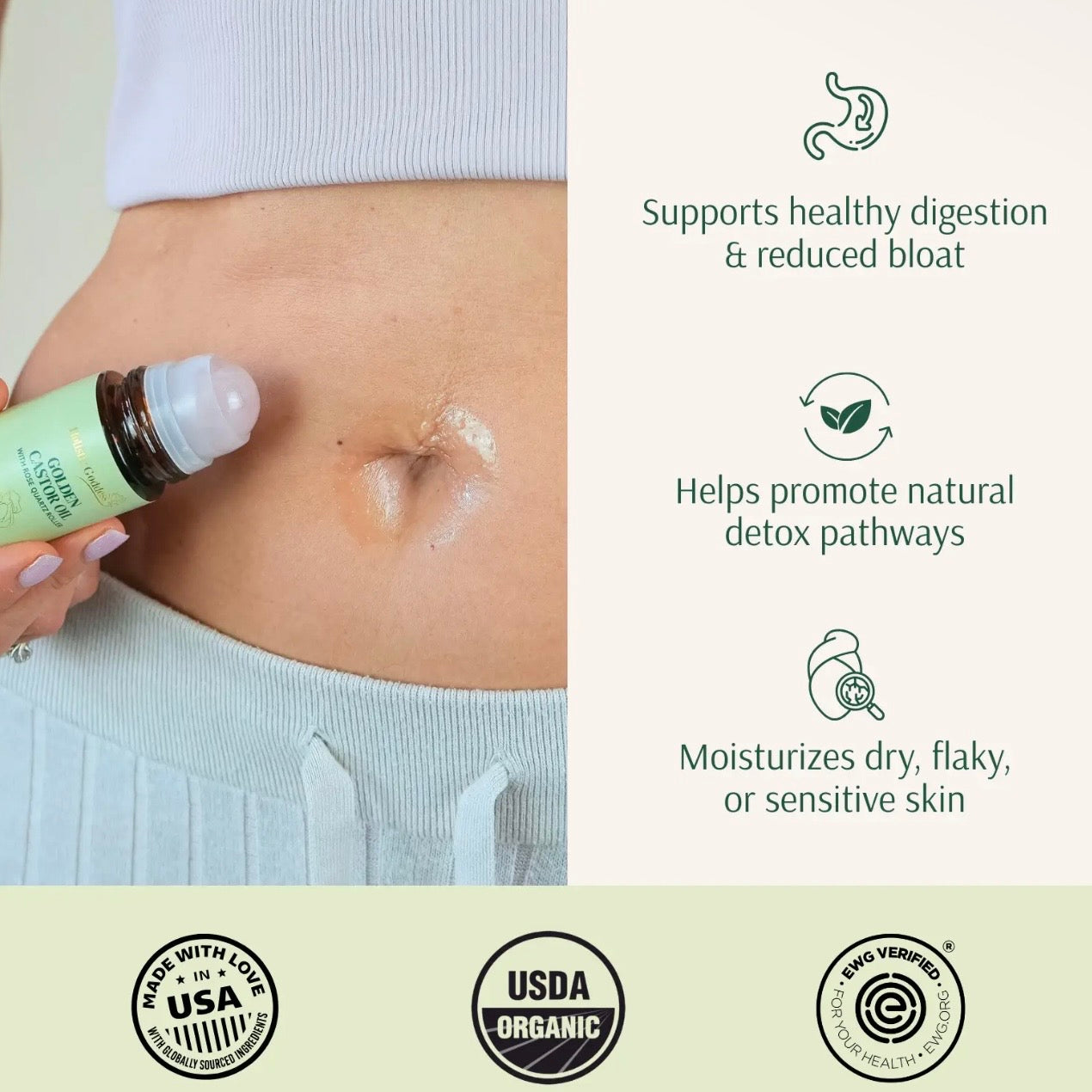 Organic Golden Castor Oil
Roll-On