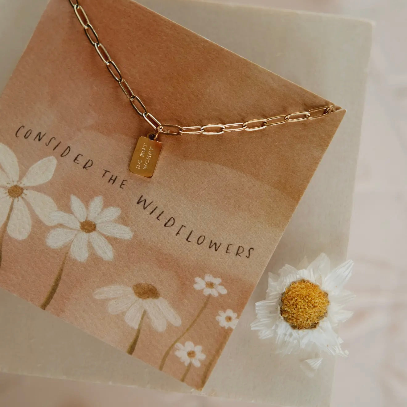 Mini Tag Necklace | Do Not Worry