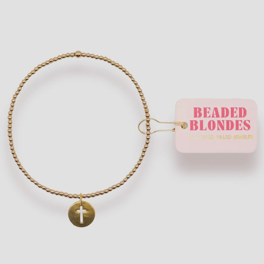 Bracelet - Cross Charm | 6.75 inch