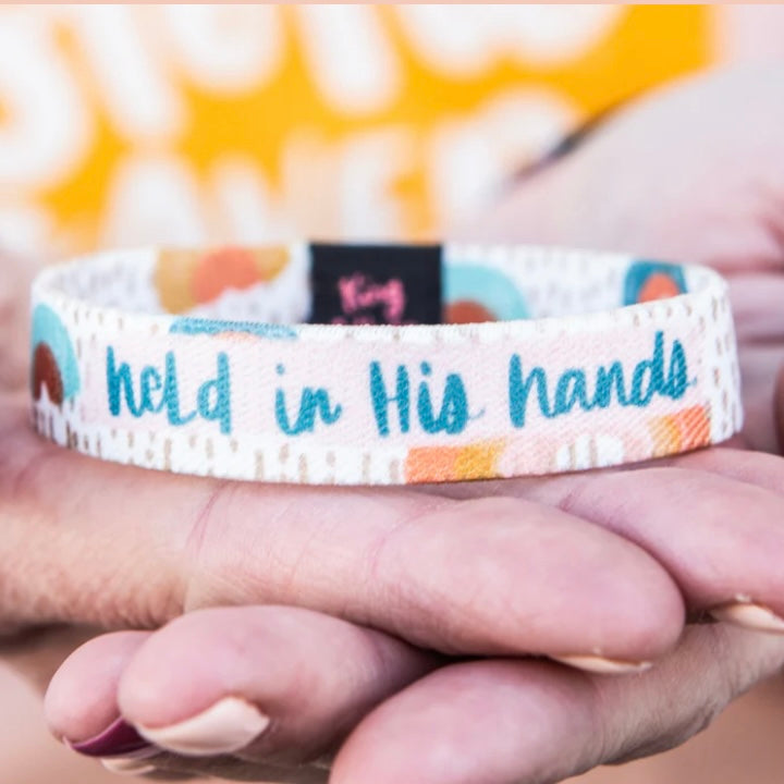 Bracelet - Held in His Hands Rainbow Kid