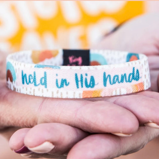 Bracelet - Held in His Hands Rainbow Kid