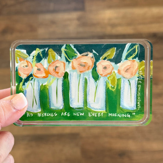 Acrylic Scripture Block | Lamentations 3:22-23