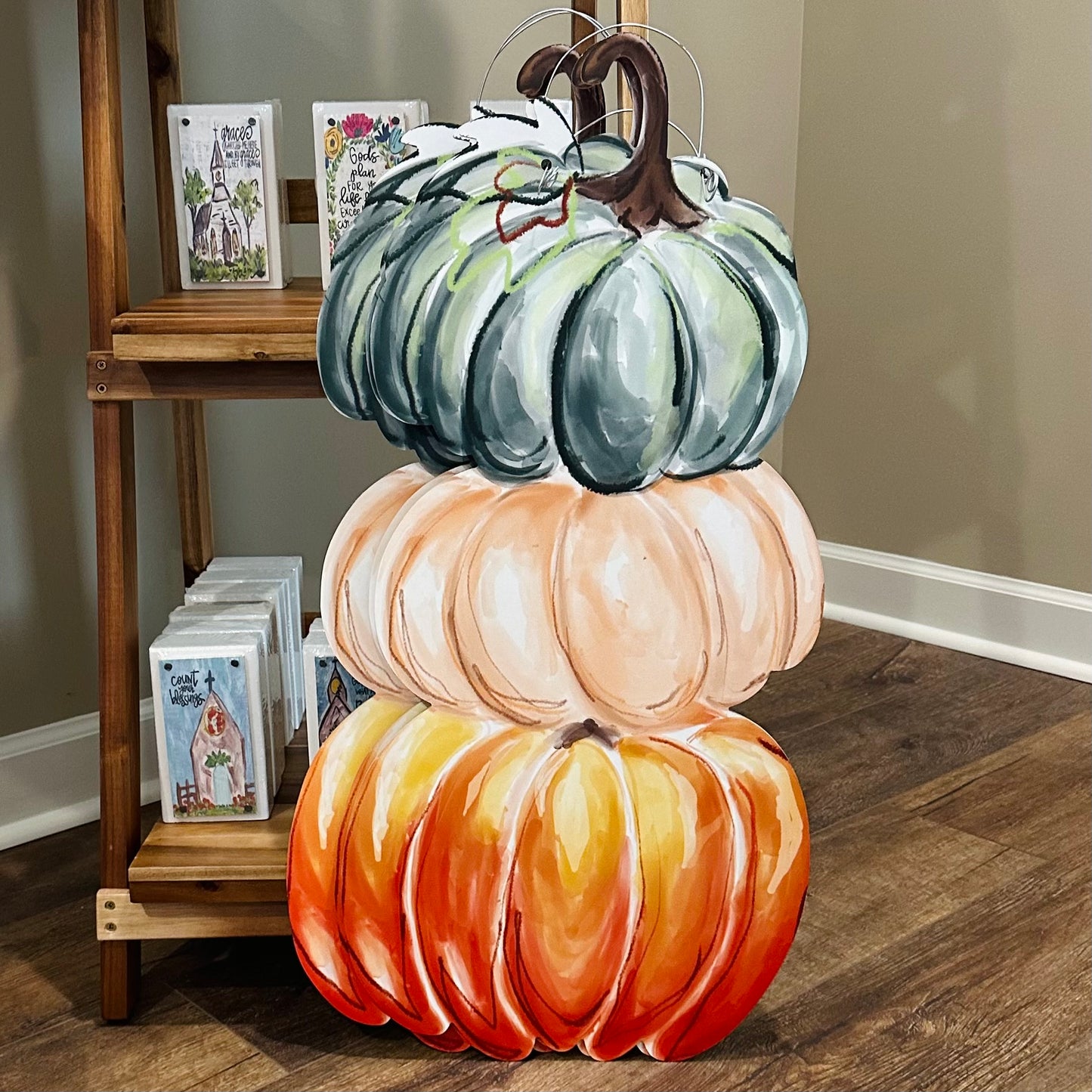 Jbell Pumpkin Stack Door Hanger