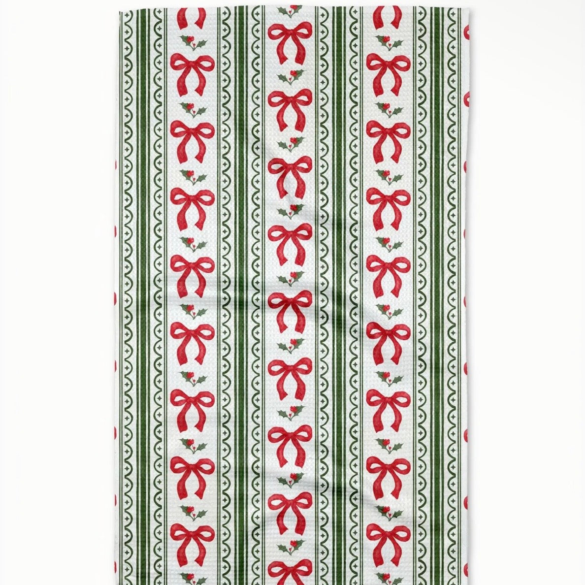 Geometry Dish Towel | Christmas Bows